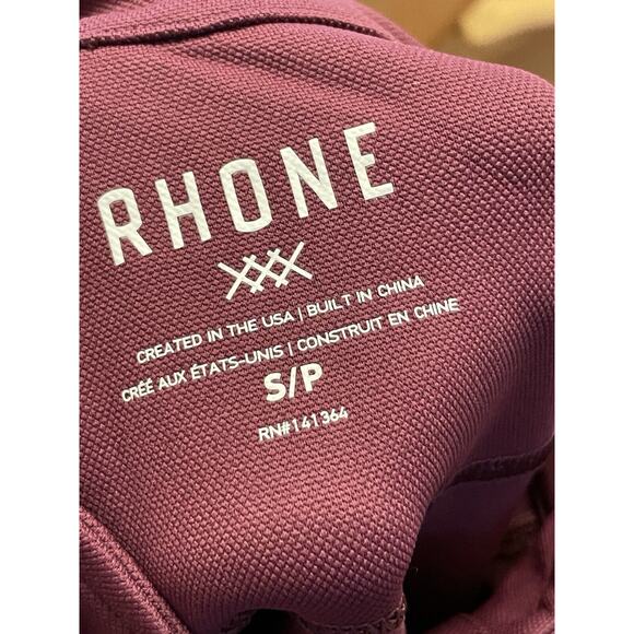 Rhone Session 1/4 Zip Pullover Sweater Men Size Small Grape Wine Pique Golf NWT - Picture 3 of 11